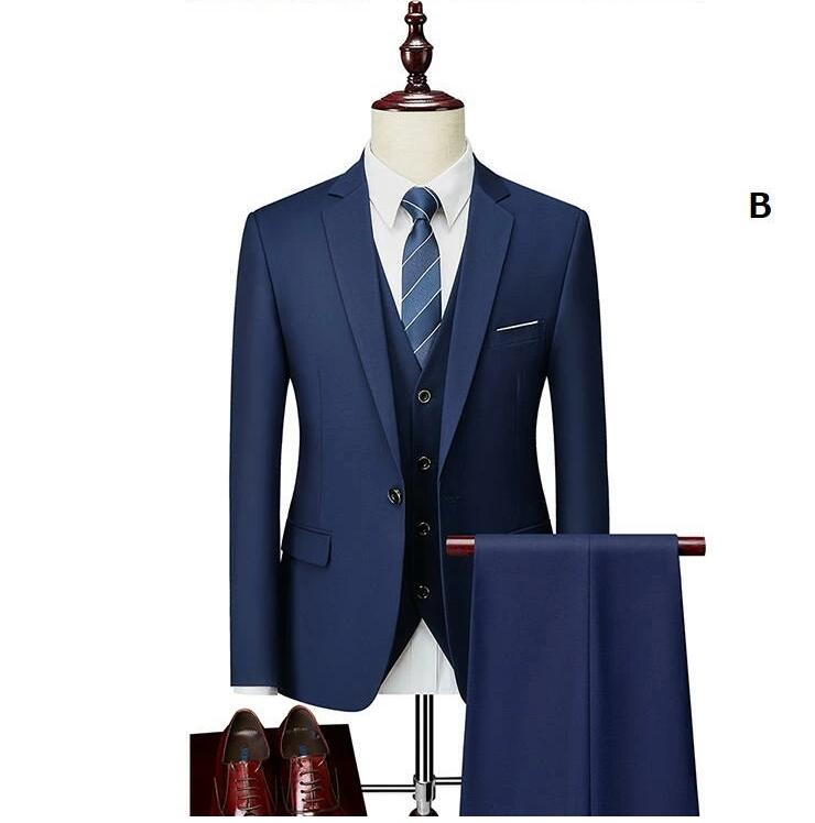 14色選択可 メンズスーツ スリーピース 無地 タキシード パンツスーツ メンズ 紳士服 礼服 フォーマル 就職活動 面接 リクルートスーツ ビジネススーツ 通勤 オフィス カジュアル 上品 結婚式 二次会 スリムスーツ 大人 大きいサイズ 30代40代50代