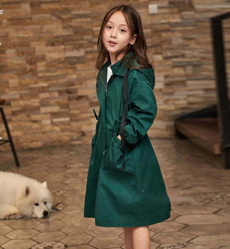送料無料 子供服 女の子 子供コート トレ ンチコート スプリングコート アウター 長袖 春秋 秋服 春コート ジャケット ロングコート キッズコート 防風 可...