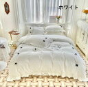 送料無料 布団カバーセット シングル 可愛いリボン 姫系 白 ピンク レース フリル付き 綿100% 洗いざらし 超柔らかい 肌触り良い 上品 フラットシーツ ...