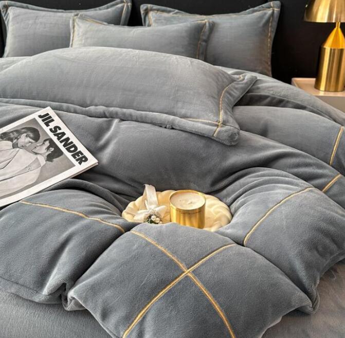 送料無料 布団カバーセット 3点4点セット秋冬 厚手 ふわふわ 暖かい 北欧風 高級ホテル仕様 シングル ..