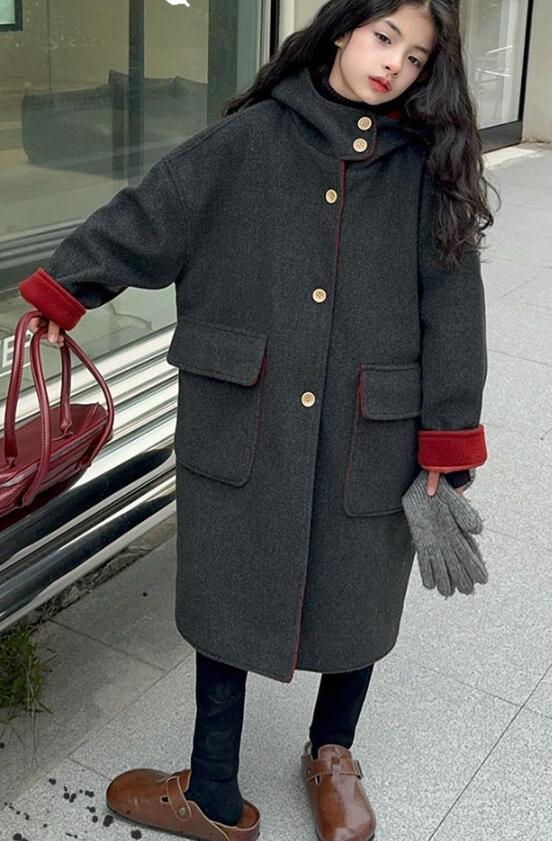 送料無料 コート キッズ 女の子 おしゃれ 子供服 チェスターコート 秋冬 アウター モッズコート ロング..