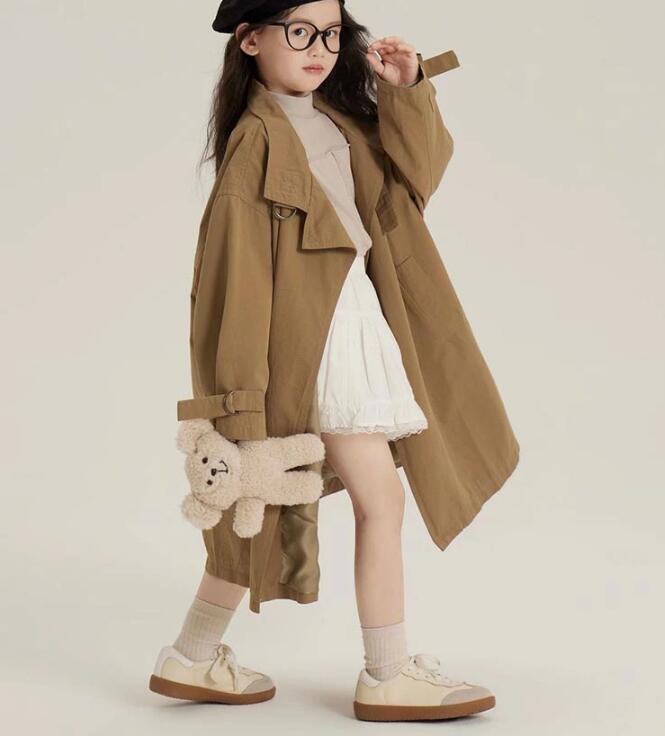 送料無料 トレンチコート キッズ スプリングコート キッズ コート 女の子 チェスターコート キッズ ト..