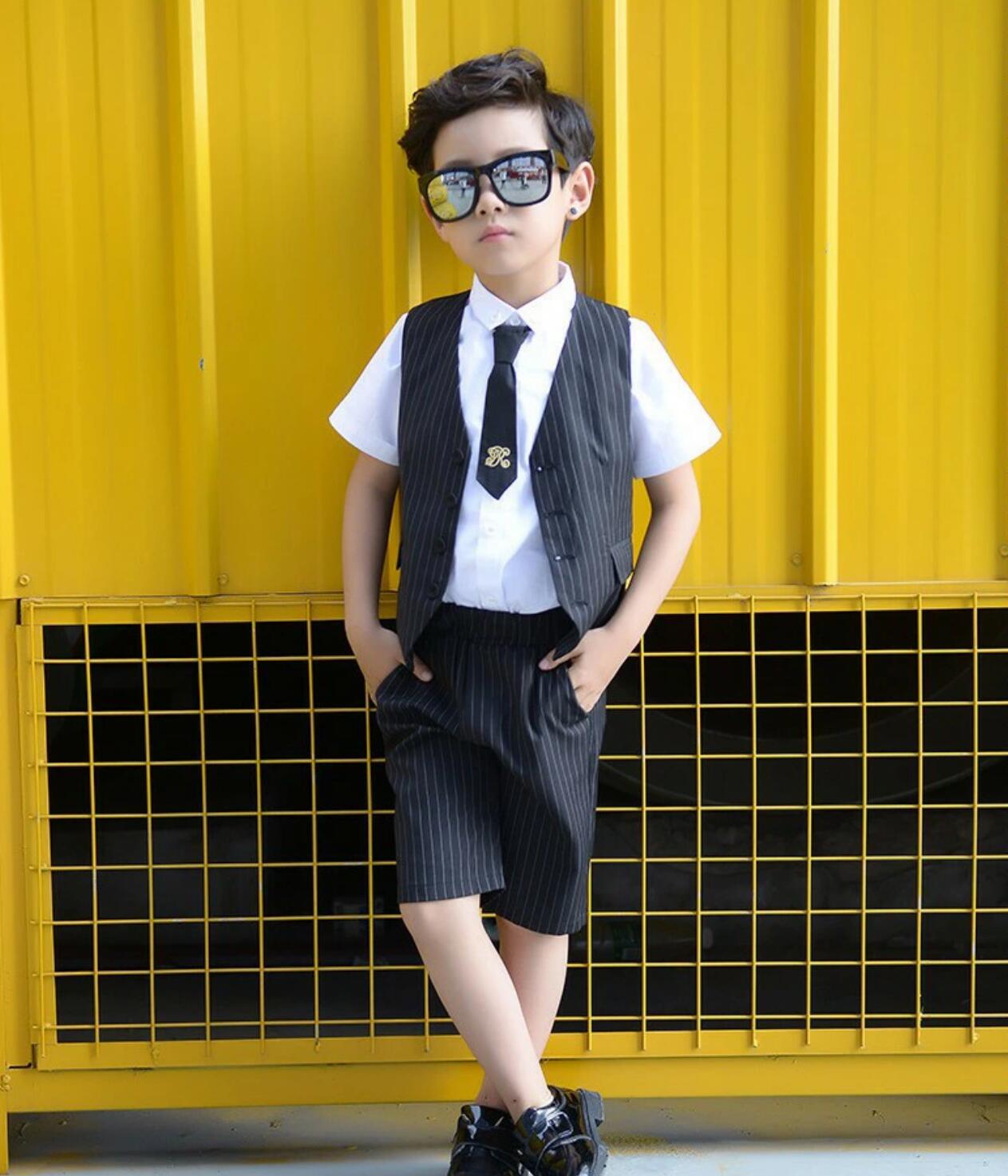 送料無料 子供服 入学式 卒園式 男の子スーツ子供服 お受験 フォーマル 3点セット 発表会 結婚式 誕生日 かわいい ブラック グレー 100-160 コート...