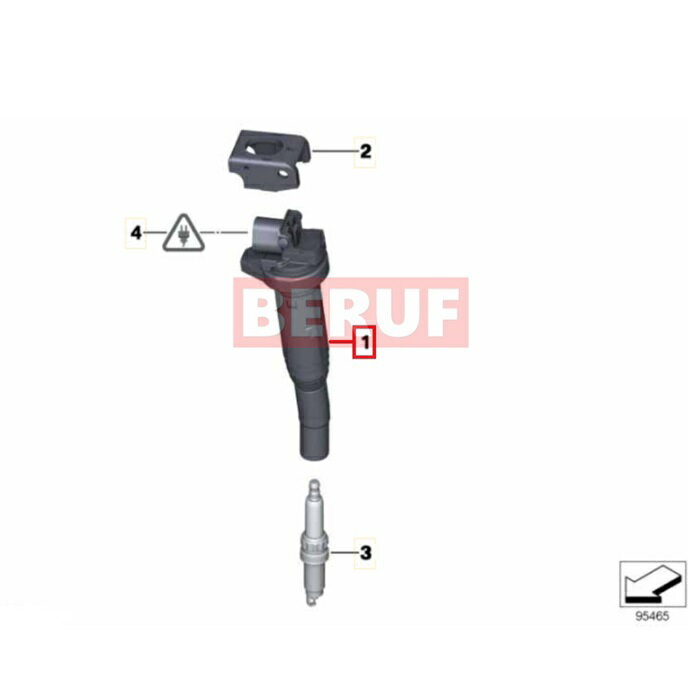 BMW　スパークプラグ BOSCH製　3シリーズ E30 E36 E46　5シリーズ E34 E39 E60 E61　6シリーズ E63 E64　7シリーズ E32 E38 E65 E66　8シリーズ E31　X3 E83　X5 E53　Z3 E36　Z4 E85　Z8 E52　12120037608