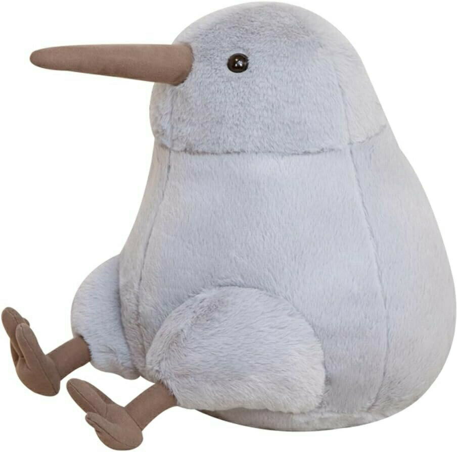 Rakuten - 【楽天スーパーSALE】キーウィ ぬいぐるみ 奇異鳥 抱き枕 かわいい 動物 大きい 肌触り良い 寝かしつけ 癒し系 ねむねむ 気持ちい クッション ふわふわ もちもち 背あて 子供の日 グレー 柔らか お誕生日 バレンタイ