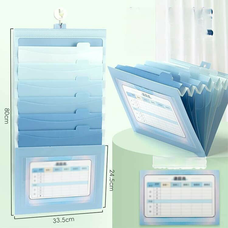 壁掛けファイル ウォールポケット A4ファイルケース 7段 大容量 大きい 壁掛け 書...
