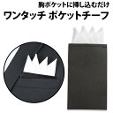 \50%offクーポン有/ 楽天1位 ポケットチーフ ワンタッチ 白 チーフ メンズ 挿すだけ 簡易 ドレスアップ ビジネス ブライダル パーティー プレゼント...