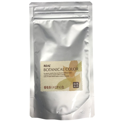 Hair Pack, Mask - 送料無料 【2点までメール便可】 リアル化学 ボタニカルカラー 100g 葡萄茶(エビチャ)色