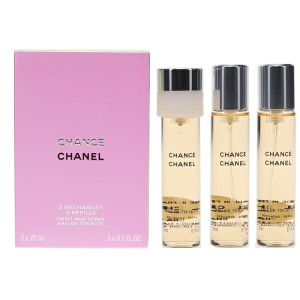 シャネル チャンス ツイスト＆スプレー リフィルタイプ EDT SP 20ml×3 香水 CHANEL