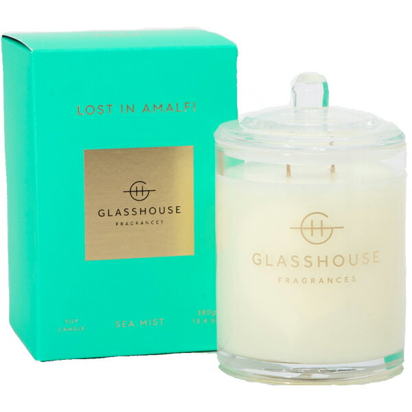Rakuten - 送料無料 グラスハウス アロマキャンドル ラージ アマルフィコースト Lost In Amalfi (Sea Mist) 380g