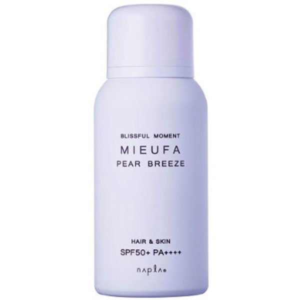 ナプラ ミーファ フレグランスUVスプレー ペア ブリーズ 80g 日焼け止めSPF50+ PA++++ NAPLA