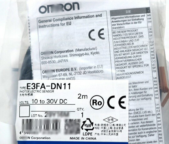 Omron /I dZT E3FA-DN11 2M 10-30VDC p 00011