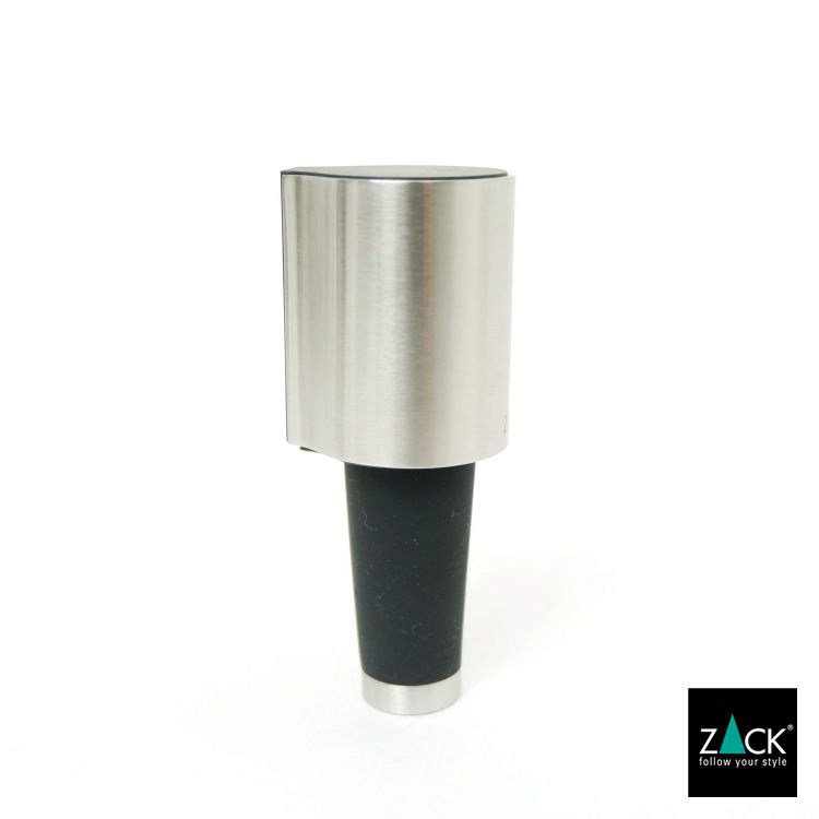 引出物 Zack社 ステンレス製 ヘアライン マット シルバー キャップ ワインキャップ リッド ボトルリッド コルク栓 空気 アロマ 香り 風味 おすすめ ワインストッパー Zack 309 Premiro ボトル ストッパー 栓 蓋 飲み残し ワイン グッズ バー 保存 ステンレス おしゃれ 雑貨