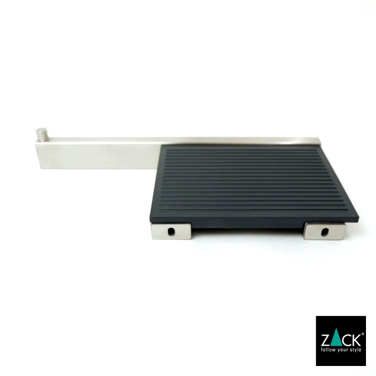 トイレットペーパーホルダー トレイ付き トイレットペーパーホルダー トレイ付き ロールホルダー Zack Zack トイレ用品 ホテルライク Linea ペーパーホルダー ロールホルダー ドイツ 小物置き デザイナーズ 壁付けタイプ トレイ 在庫有り 日用品雑貨