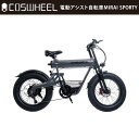 [電動アシスト自転車] COSWHEEL MIRAI SPORTY スカイグレー｜コスウェル EBIKE 公道仕様 沖縄と離島配送不可 送料無料