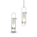HOEFATS(ホーファッツ) h00270 OVAL CANDLE 35 キャンドルホルダー(シルバー/ブラック)|ドイツ製 オーバル 本体 ランタン ガーデ...