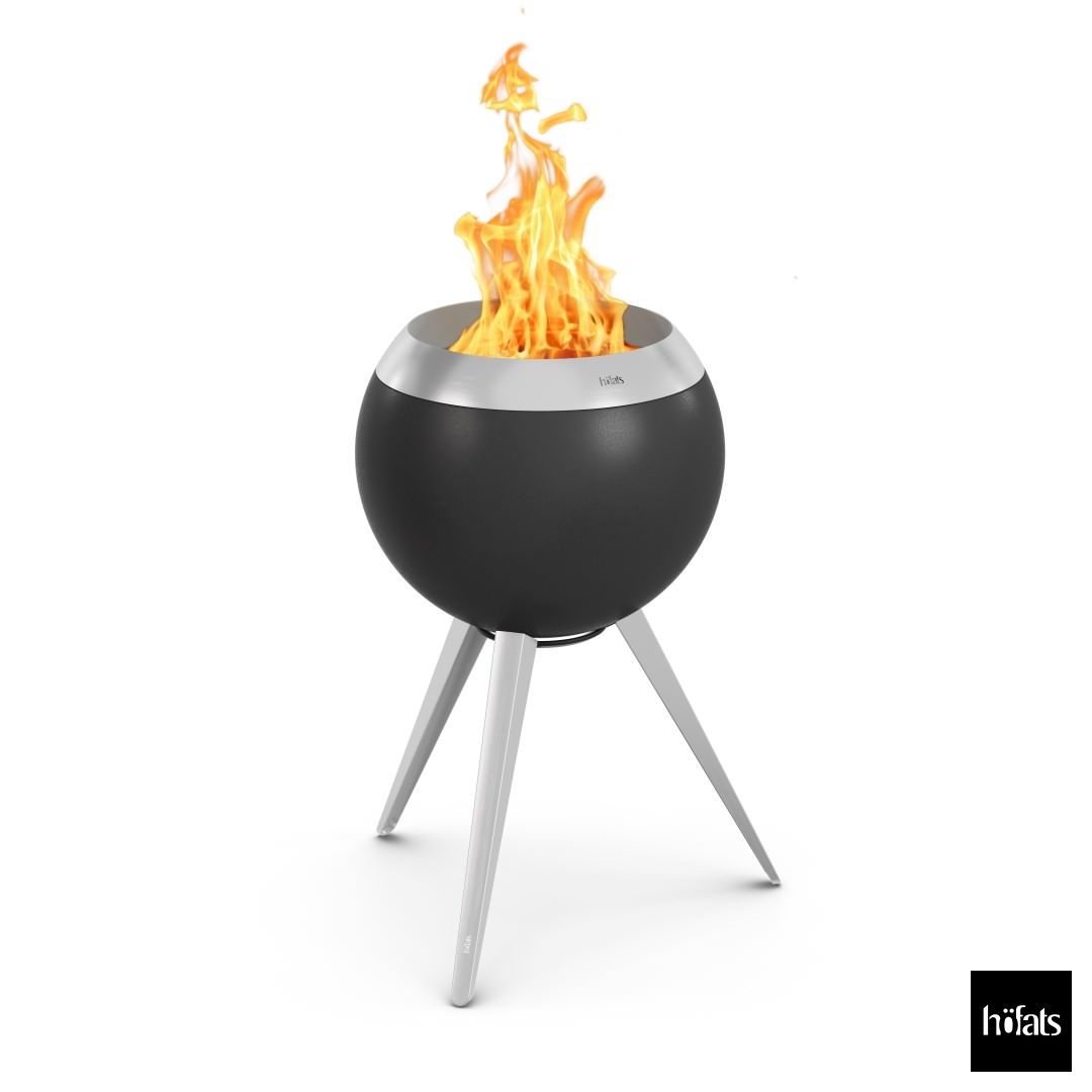 HOEFATS(ホーファッツ) h00717 MOON ファイヤーバスケット|ドイツ製 ファイヤーピット BBQ 本体 焚火台 バーベキューグリル BBQ キャ...