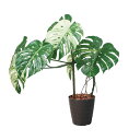 110cmモンステラポット(ポットカラー:ブラウン)|GLAS-1548BRL アーティフィシャルグリーン 人工観葉植物 鉢付きグリーン 造花 おしゃれ 上質 ...