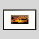 IGREBOW ハワイ カカアコ 夕日に染まる海とヤシの木|アイグレボウ インテリアフォト ピクチャーアート 写真 スタイリッシュ モダン カラー写真 カラーピ...