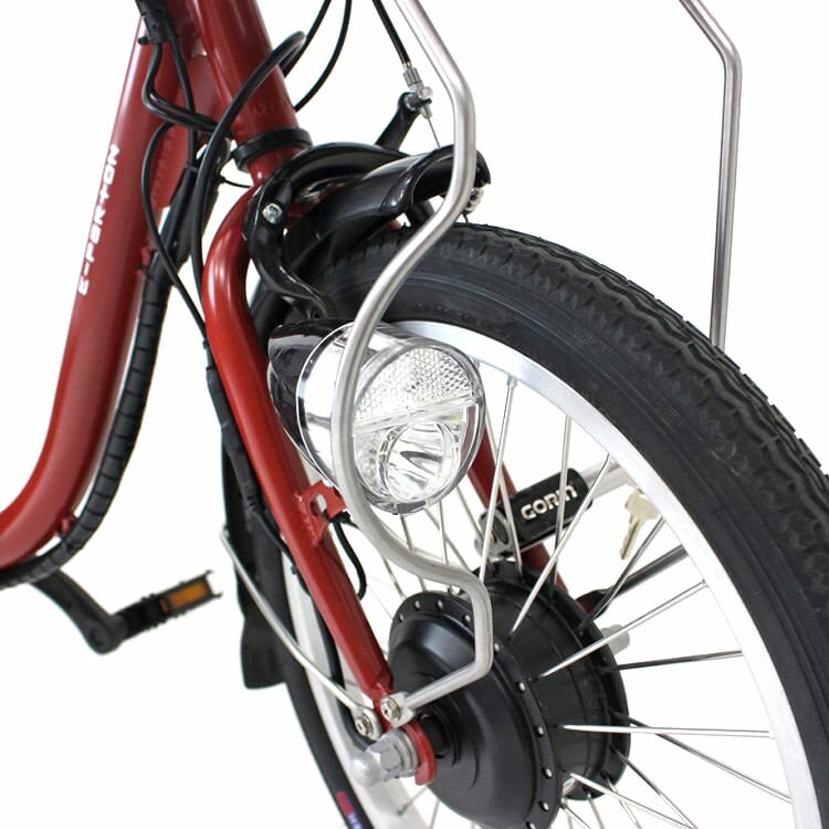 【完全組立配送付き】[電動アシスト自転車] E-PARTON イーパートン｜ロータイプ電動アシスト三輪自転車 BEPN18 ブリックレッド 送料無料 北海道・沖縄と離島別途送料 3