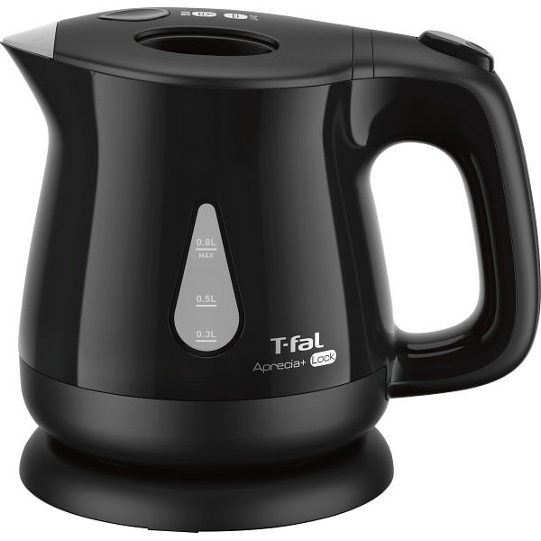 ティファール アプレシア・プラスロック 0.8L 黒｜Tefal 電気ケトル 卓上ケトル 卓上 ケトル やかん キッチン キッチンツール 家電 のし対応 ラッピング対応 個包装 選べる 包装紙 おまとめ注文 ご自宅用 プレゼント 贈り物 ギフト 贈答用 カタログギフト 送料無料