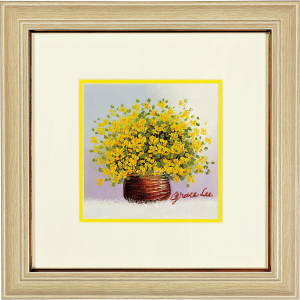 手描き油絵 「黄色のブーケ」|絵画 アート ご自宅用 プレゼント 贈り物 ギフト 贈答用 高級贈答品 カタログギフト 送料無料