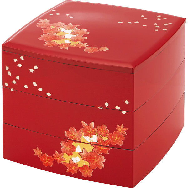 紀州塗 桜 三段重箱|和食器 食器 のし対応 ラッピング対応 個包装 選べる 包装紙 おまとめ注文 ご自宅用 プレゼント 贈り物 ギフト 贈答用 カタログギフト...