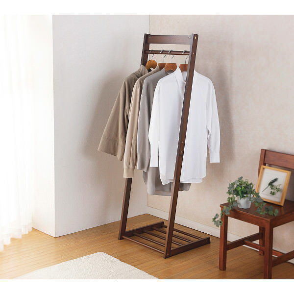 ハンガーラック ダークブラウン|収納 家具 ご自宅用 プレゼント 贈り物 ギフト 贈答用 高級贈答品 カタログギフト 送料無料 [2]