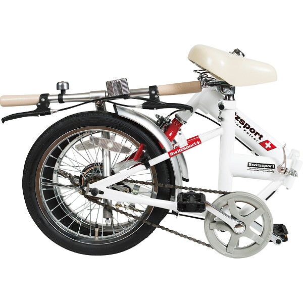 ビザインショップのスウィツスポート 16型折り畳み自転車(ライト付)｜自転車 アウトドア ご自宅用 プレゼント 贈り物 ギフト 贈答用 高級贈答品 カタログギフト 送料無料｜アングル2