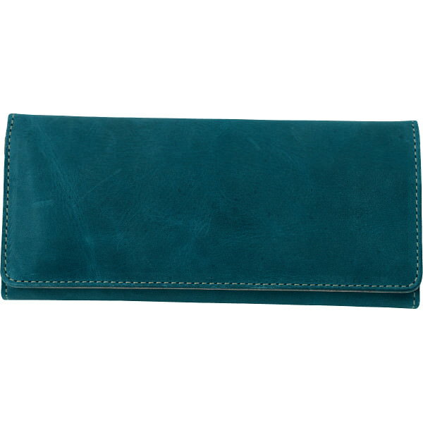 M,I,U,O.J ヌメ革 長財布 ブルー｜革製品 ご自宅用 プレゼント 贈り物 ギフト 贈答用 高級贈答品 カタ..