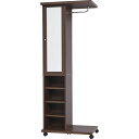 ミラー付ハンガーラック ブラウン|収納 家具 ご自宅用 プレゼント 贈り物 ギフト 贈答用 高級贈答品 カタログギフト 送料無料