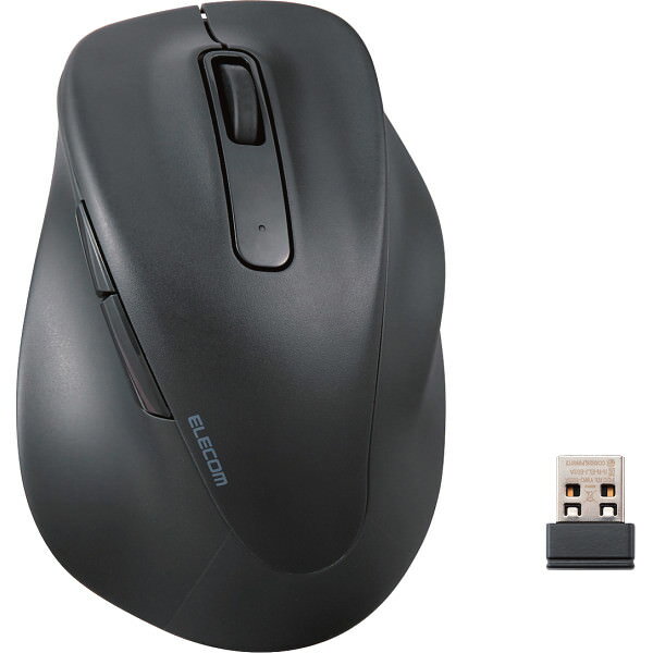エレコム ワイヤレスマウス 静音 2.4GHZ 5ボタン 抗菌 ブラック|マウス PC 周辺機器 家電 のし対応 ラッピング対応 個包装 選べる 包装紙 おまと...