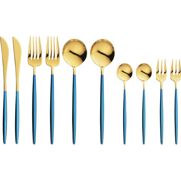 Rakuten - ポルト ディナー10本セット(金メッキ)｜ディナーセット 食器 カトラリー 詰め合わせ のし対応 ラッピング対応 個包装 選べる 包装紙 おまとめ注文OK ご自宅用 プレゼント 贈り物 ギフト 贈答用 カタログギフト 送料無料