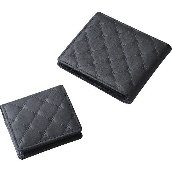 C, L, R, W - 良品工房 日本製牛革型押財布セット｜お財布 セット 革製品 装身具 小物 ご自宅用 プレゼント 贈り物 ギフト 贈答用 高級贈答品 カタログギフト 送料無料