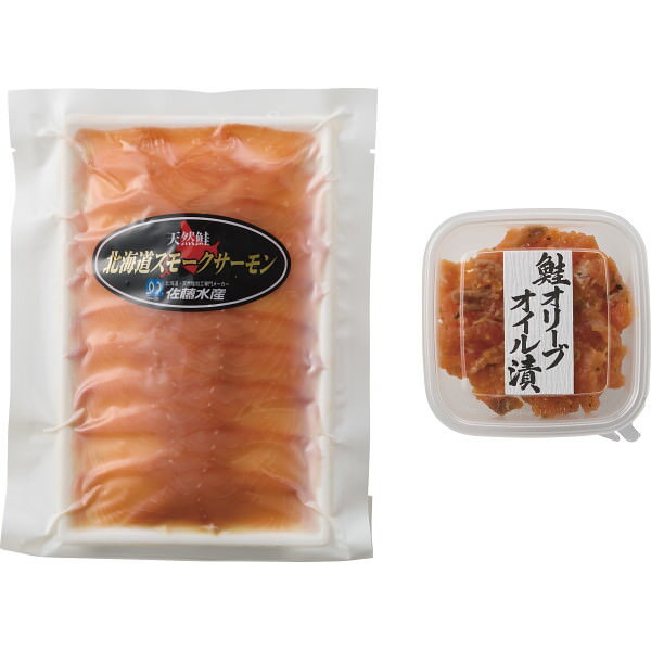 樂天商城 - スモークサーモンセット｜魚介 セット 詰め合わせ 食品 ご自宅用 プレゼント 贈り物 ギフト 贈答用 高級贈答品 カタログギフト 送料無料