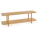 期間限定!ポイント大増量中!竹集成材のドゥサイドボード 1500|TEORI T-DS15 テオリ インテリア リビング オープンシェルフ シェルフ 収納棚 ラック 2段 倉敷の美しい竹家具 国内産 手作り モダン デザイン ナチュラル バンブー 和モダン