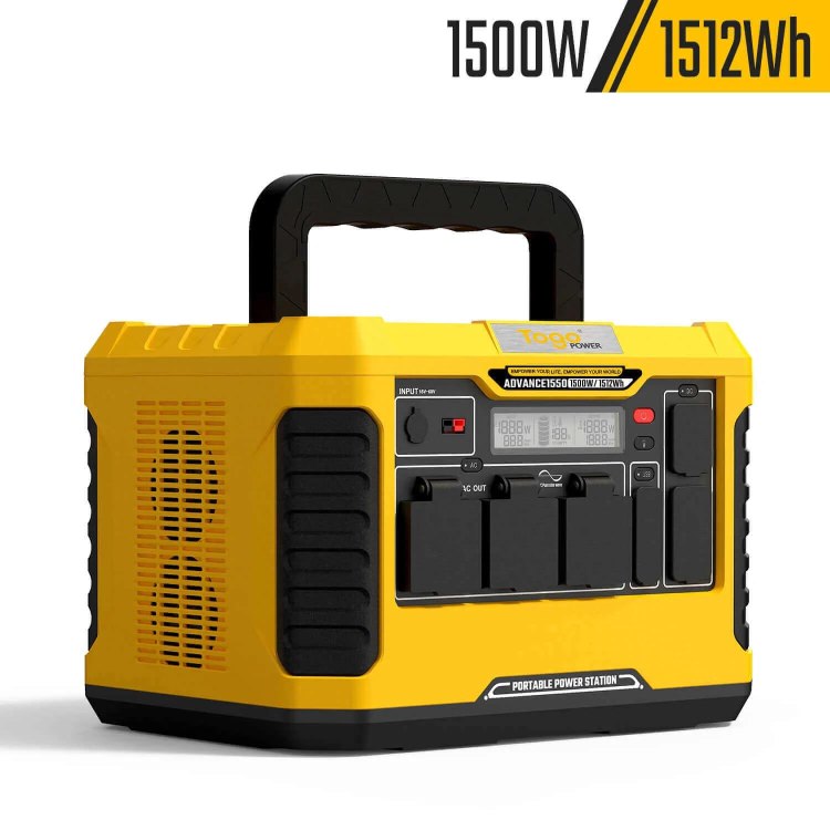 ポータブル電源 ポータブルバッテリー 蓄電池 ADVANCE1550 TO GO POWER｜1512Wh/1500W 超大容量！ 高出力 BMS LED付き 防災安全協会推奨 ハンディ コンパクト 停電対策 防災用に 災害時に 車中泊 アウトドア キャンプ [メーカー在庫あり] besign-10010744 ビザインショップ サンプル画像3
