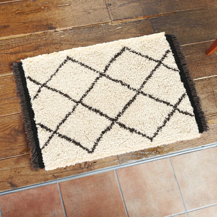 50×80cm マット Fixed Size Mat 5013 防ダニ ウォッシャブル(水洗いOK) 防滑加工|おしゃれ 雑貨 かわいい ナチュラル 上質 高級 ホテルライク エレガント インテリア インダストリアル デザイナーズ [2]