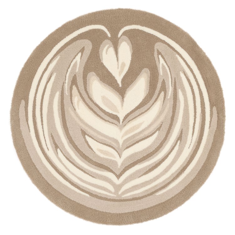 148×148cm ラグ Rough 4404 防ダニ 床暖房対応|おしゃれ 雑貨 かわいい ナチュラル 上質 高級 ホテルライク エレガント インテリア インダストリアル デザイナーズ じゅうたん 絨毯 カーペット ふかふか [2]