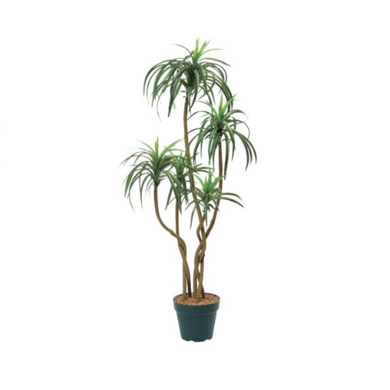 ユッカポット114cm｜F4186 アーティフィシャルグリーン 人工観葉植物 人工樹木 簡易鉢付きグリーン グリーン 造花 おしゃれ 上質 上品 高級 ゴージャス リビング サロン ホール