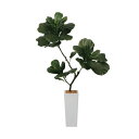 カシワバゴムポット 100cm|グリーン アーティフィシャルグリーン 人工観葉植物 人工樹木 簡易鉢付きグリーン グリーン 造花 おしゃれ 上質 上品 高級 ゴ...