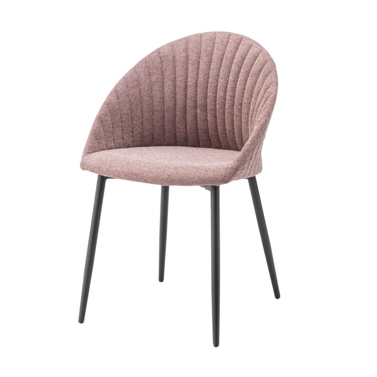 チェア 2脚セット|東谷 AZUMAYA 布 ファブリック コーラルピンク 組立品 一人掛け デザインファニチャー ダイニングチェア チェアー 椅子 イス リビング家具 リビング ダイニング モダン ナチュラル 背もたれ