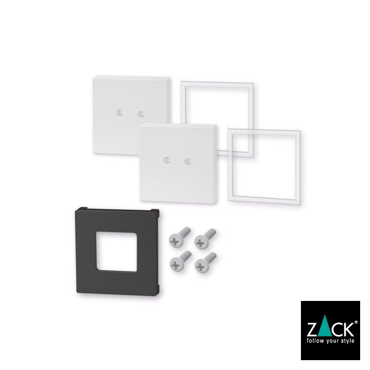 Rakuten - 接着用ブラケット ホワイト仕上げ｜ZACK 40819 CARVO パーツ 部品 壁取付け 壁設置 DIY ステンレス おしゃれ 雑貨 かっこいい 上質 高級 ホテルライク ドイツ デザイナーズ [在庫有り]