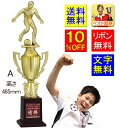 トロフィー 文字無料 送料無料 ●高さ485mm サッカートロフィー 卒業記念 サッカー フットサル フットボール リフティング 最優秀選手 優秀選手賞 MVP...