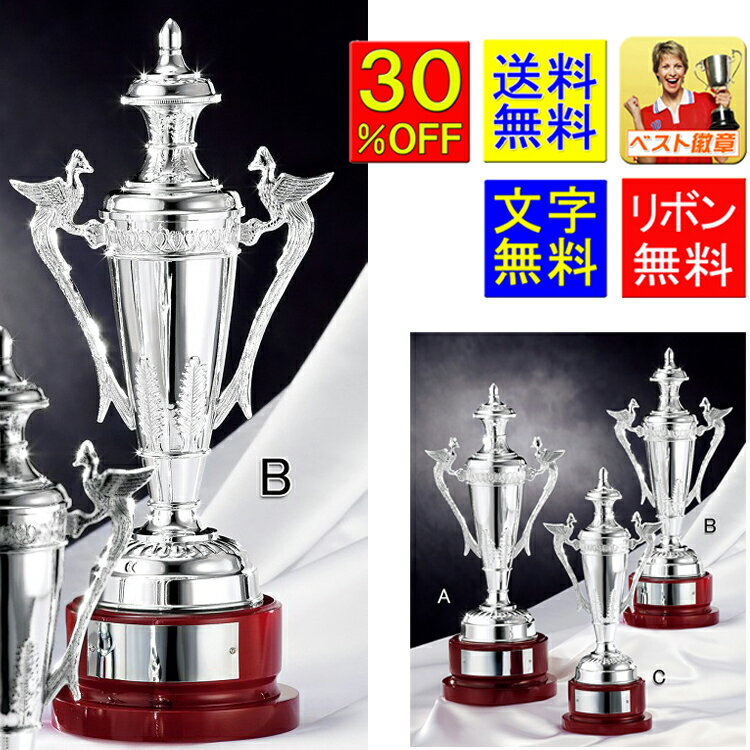 Rakuten - 優勝カップ　高さ340mm 30％OFF　送料無料　銀色 優勝カップ　シルバー　優勝カップ　盾　トロフィー　優勝カップ　ゴルフ　優勝トロフィー　トロフィー　野球　サッカー　グラウンドゴルフ　相撲　柔道　剣道　ボウリング　優勝カップ　CUP　 Y-NO4507-B（NO2507-B）