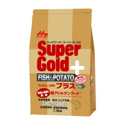 森乳サンワールドスーパーゴールドフィッシュ＆ポテトプラス　7.5kg [低アレルゲン+関節ケア用]【