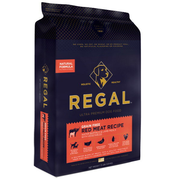 リーガルグレインフリー レッドミートレシピー バッファロー 5.9kg【REGAL、GRAIN FREE RED MEAT　 RECIPE 、ドッグフード、リーガルフ..