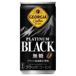 Rakuten - [送料無料]コカ・コーラジョージア　プラチナムブラック　缶　185g×30本入り【コカコーラ、Coca-Cola、コーヒー飲料、ジョージア】