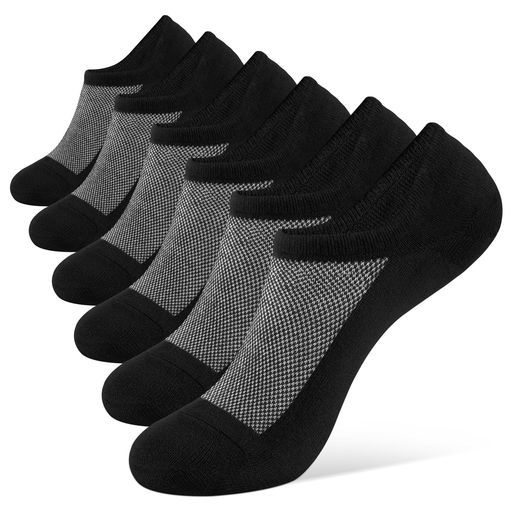 [CLOSEMATE]靴下メンズアンクルソックスフットカバー防臭くるぶし靴下スニーカー用ショートソックス黒い深履き6足脱げないM:24-27cmL:27-30cm吸汗通気オールシーズン対応破れにくいズレない