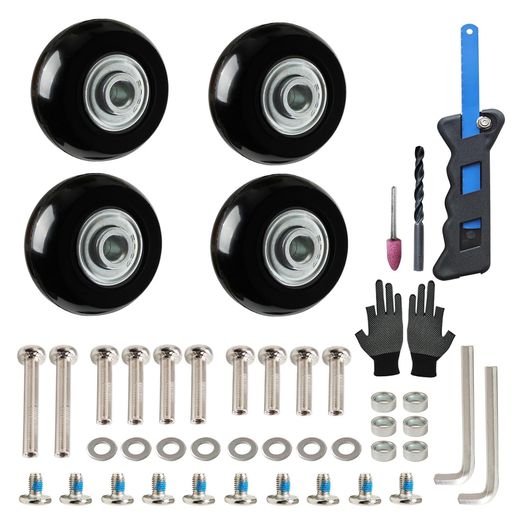 4個セットあいふケースキャスター交換スーツケースタイヤ交換キット車輪補修静音車輪キャスター交換修..